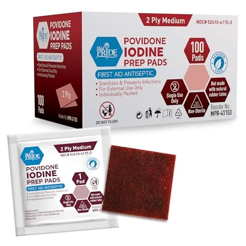 POVIDONE-IODINE PREP PAD 