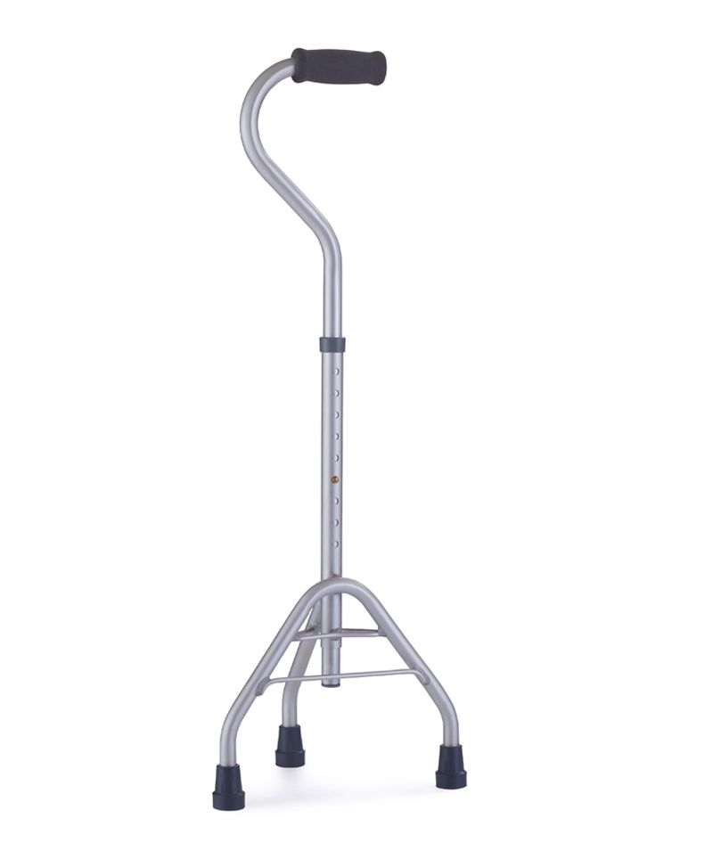 SILVER 4 LEGGED WALKING CANE 